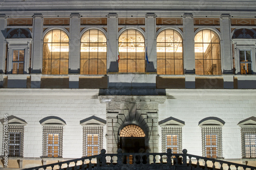 Main entrance of Palazzo Farnese in Caprarola, Italy photo