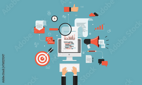 digital marketing business  online concept