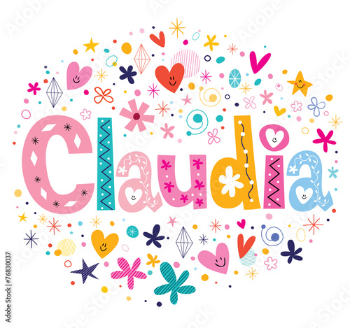 Claudia name design