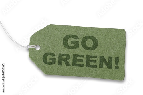 GO GREEN! Label