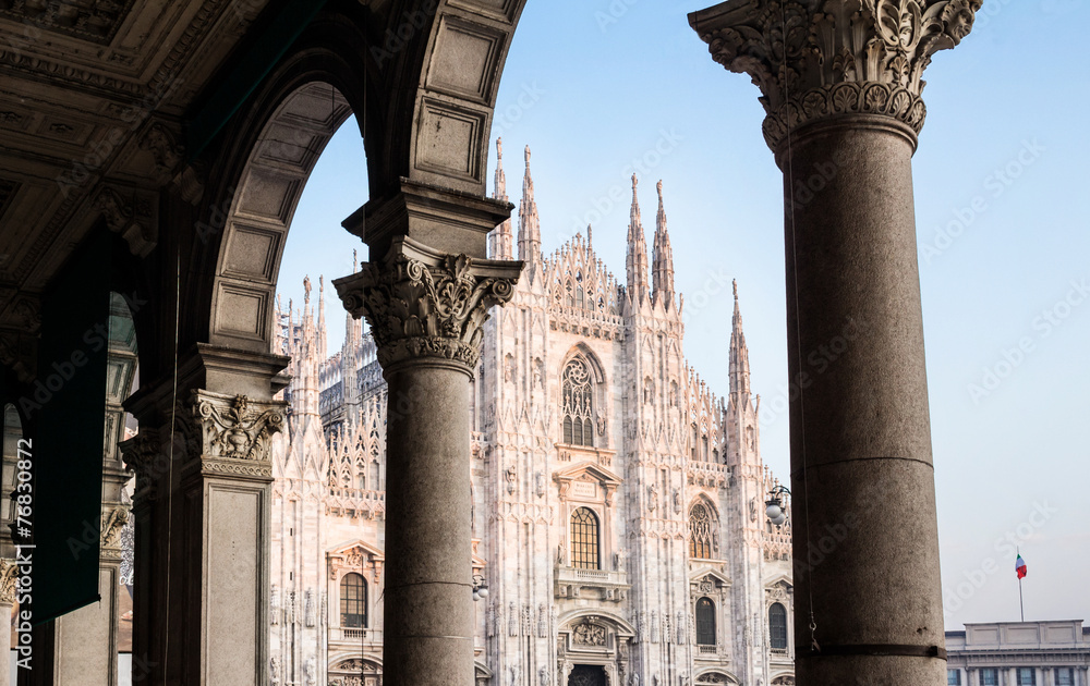 Obraz premium Milan Cathedral Duomo. Italy. European gothic style.