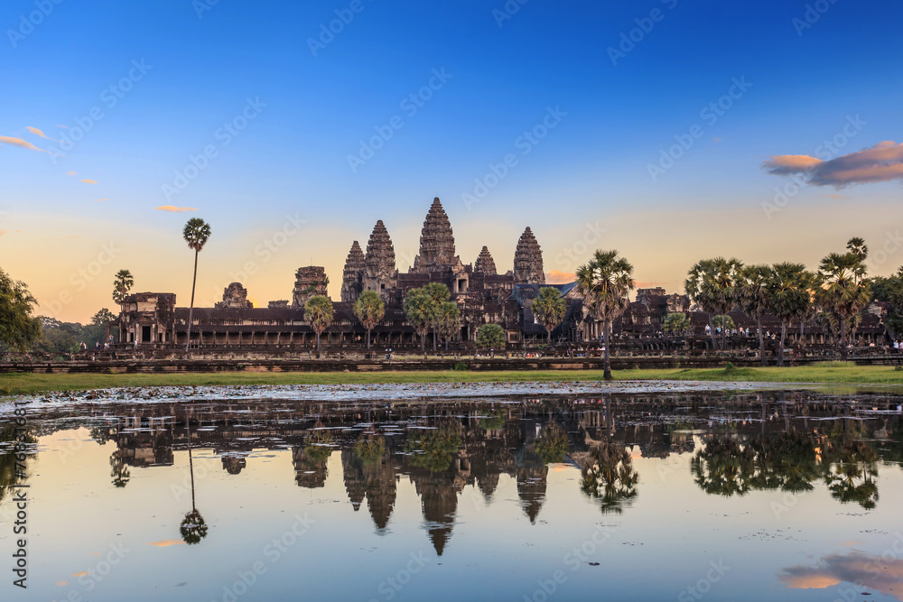 Naklejka premium Świątynia Angkor Wat, Siem Reap, Kambodża