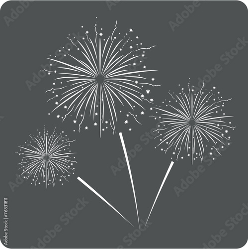 Fireworks sign icon.
