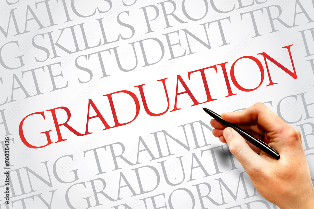 GRADUATION word cloud, education concept GRADUATION word cloud, education concept