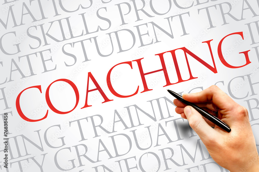 COACHING word cloud, education business concept COACHING word cloud, education business concept