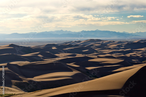 Sunset Light Over The Dunes