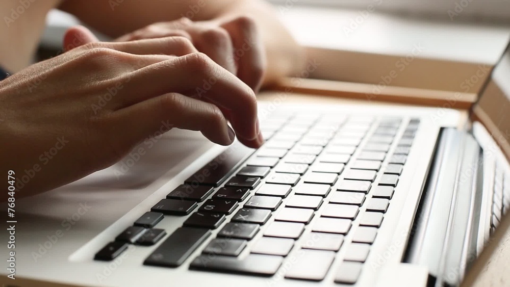Clips Set: Female hands typing on computer keyboard. Clips Set: Female hands typing on computer keyboard.