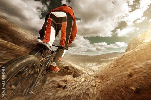 Slika na platnu BMX Downhill