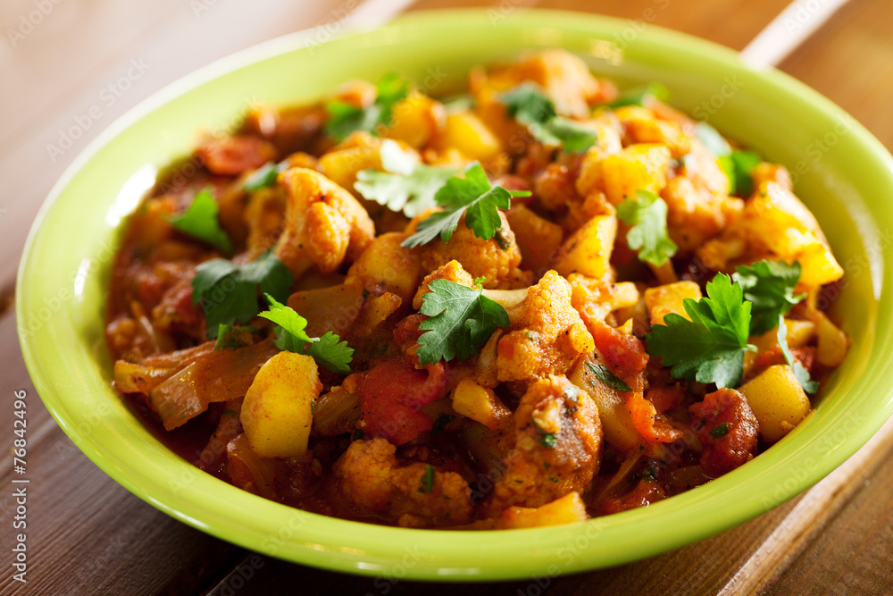 Gobi Aloo Indian curry dish