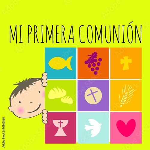 MI PRIMERA COMUNIÓN NIÑO