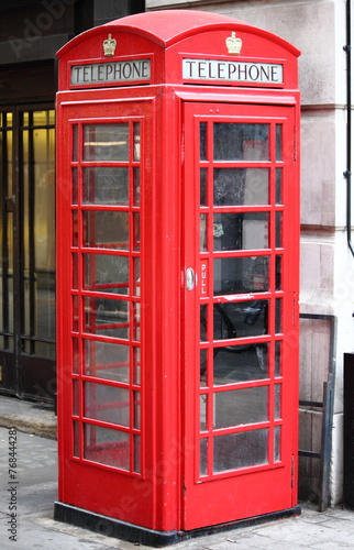 The typical London red telephone booth