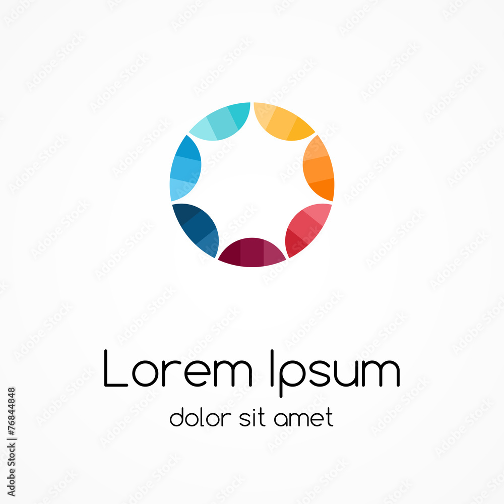 Circle logo template. Abstract sign, symbol. Circle logo template. Abstract sign, symbol.