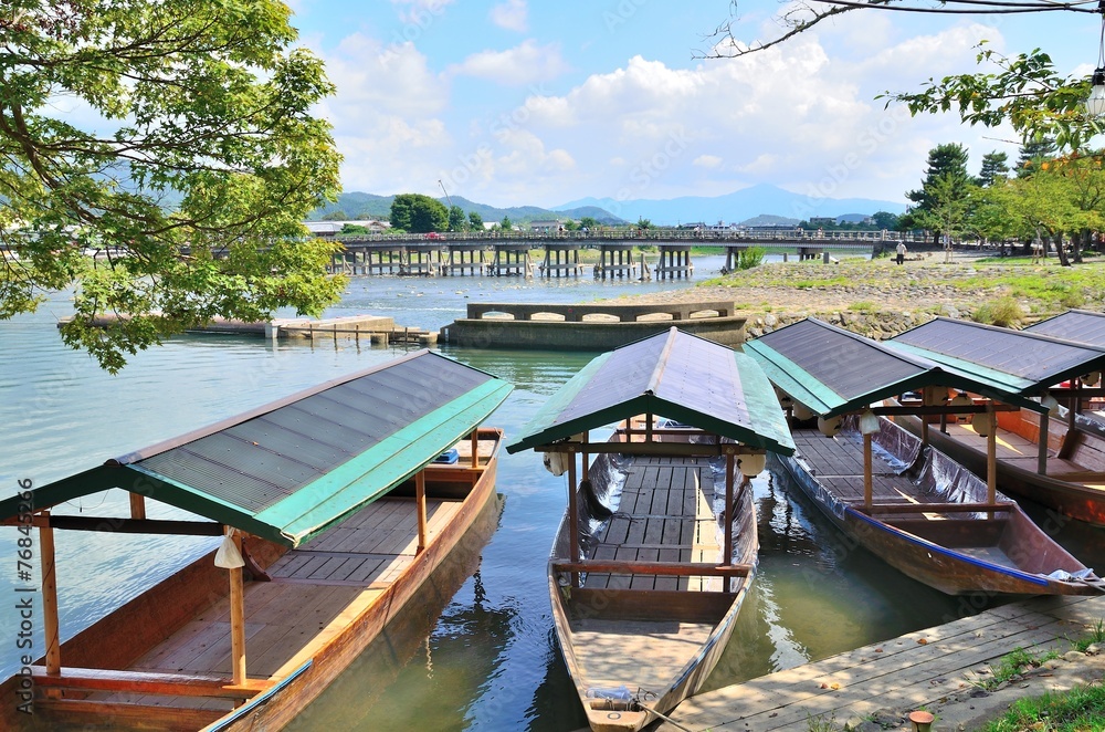 Obraz premium 京都嵐山桂川