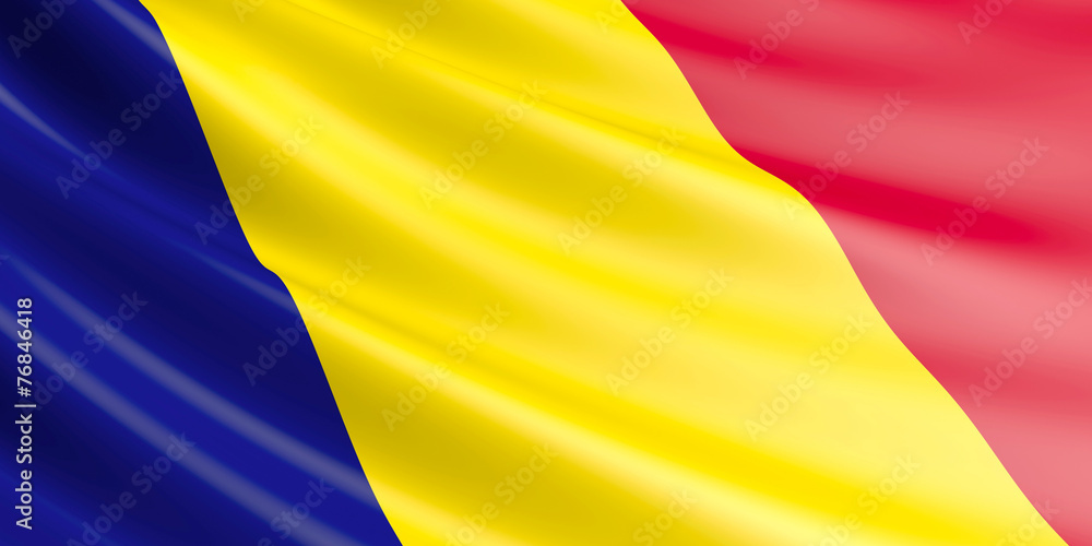 Fototapeta premium Chad flag.