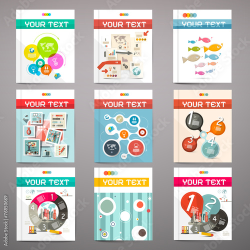 Brochure - Books - Flyers or Posters Covers Set