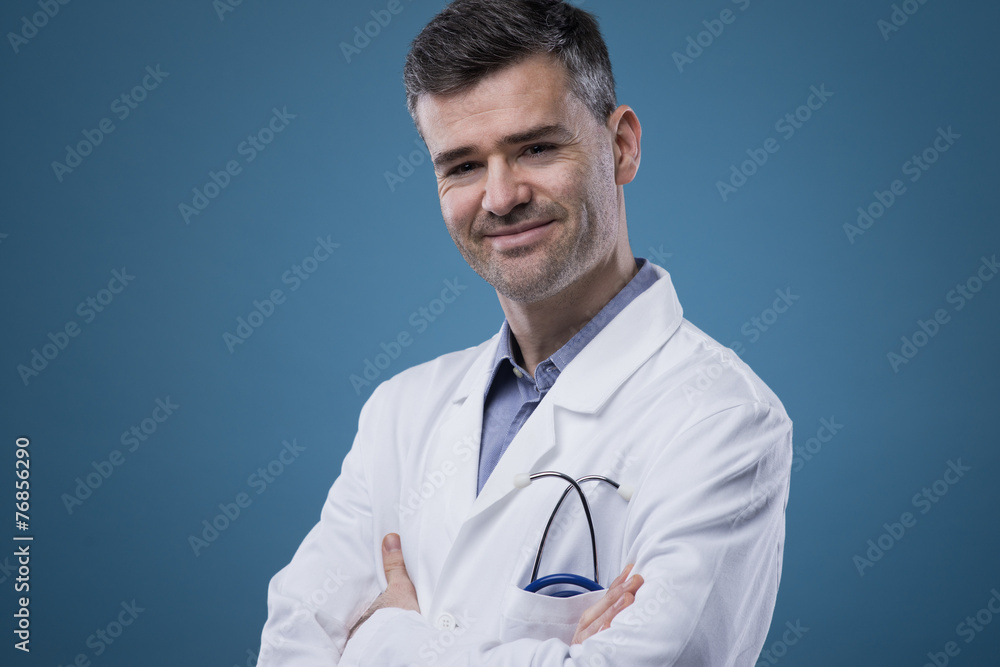 Confident doctor posing Confident doctor posing