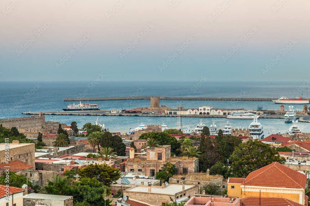 Panoramic View Of Rhodes Island, Greece