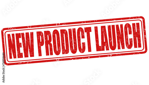 New product launch stamp