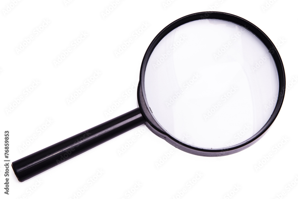 Magnifying glass isolated on white background Magnifying glass isolated on white background
