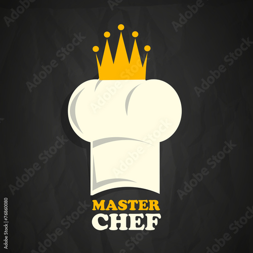 Chef hat with crown