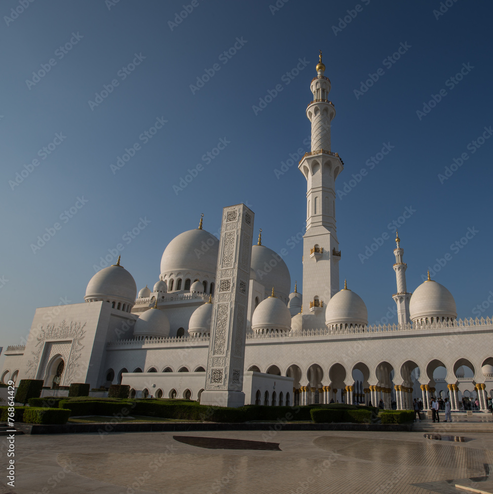 Obraz premium detail of Sheikh Zayed Grand Mosque Abu Dhabi UAE