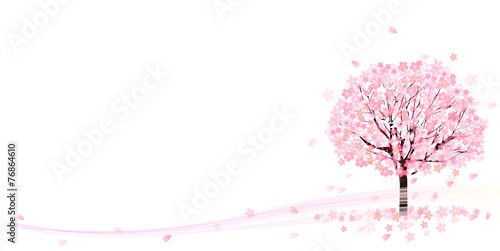 桜　音符　背景