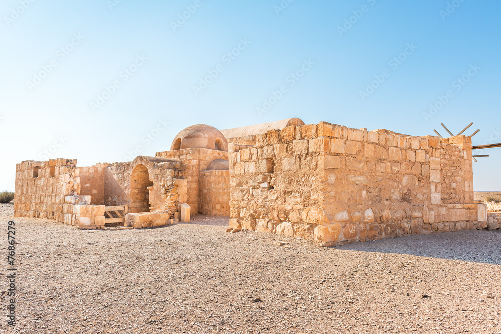 Qasr Amra is a desert castles located in eastern Jordan