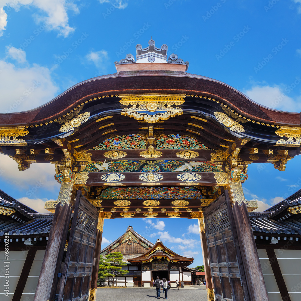 Nijo Castle in Kyoto - obrazy, fototapety, plakaty 