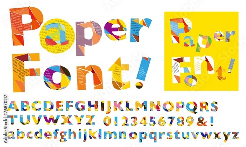 paper font