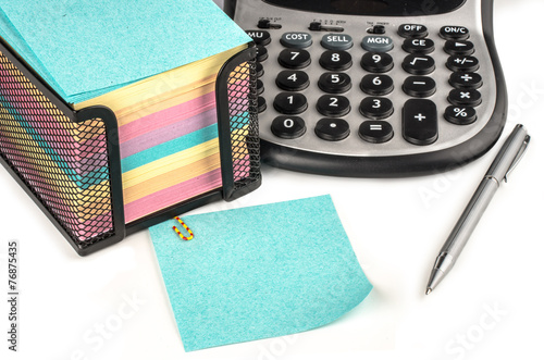 Wallpaper Mural Calculator, pen laying on blank notebook. Concept of finance. Torontodigital.ca