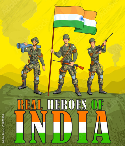Indian army showing victory of India
