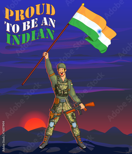 Indian army showing victory of India