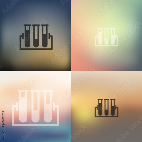 medicine icon on blurred background