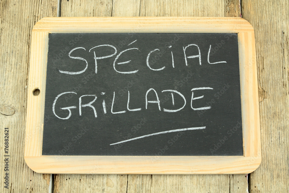 Fototapeta premium ardoise spécial grillade