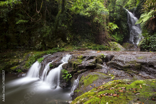 Waterfall in the gold coast hinterlands on the nsw border.