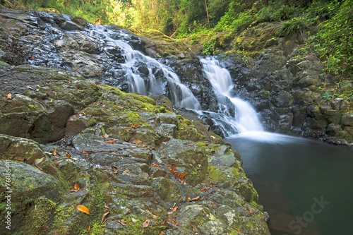 Waterfall in the gold coast hinterlands on the nsw border. photo