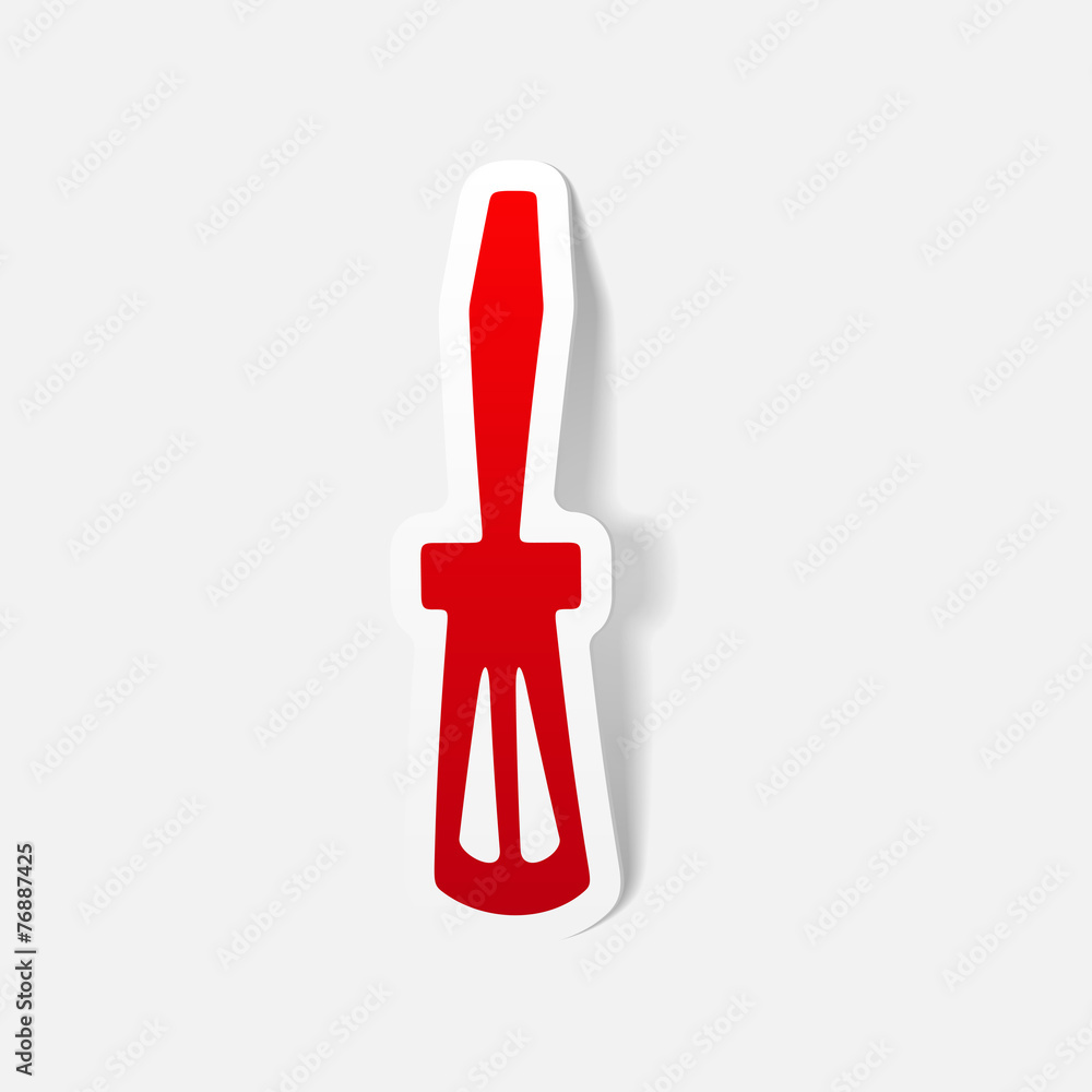 realistic design element: screwdriver realistic design element: screwdriver