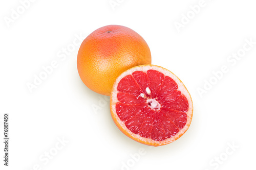 One half of a grapefruit