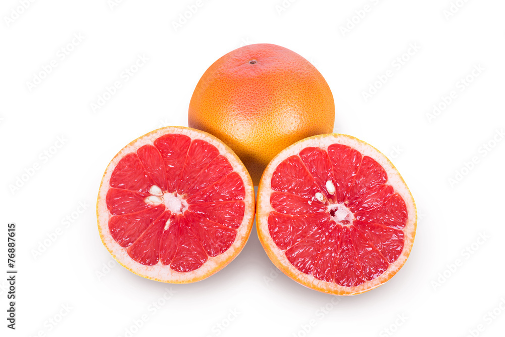 Two halves of a grapefruit Two halves of a grapefruit