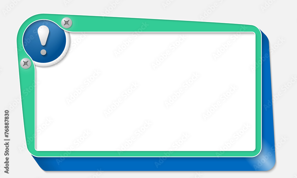 green vector box with screws and exclamation mark green vector box with screws and exclamation mark