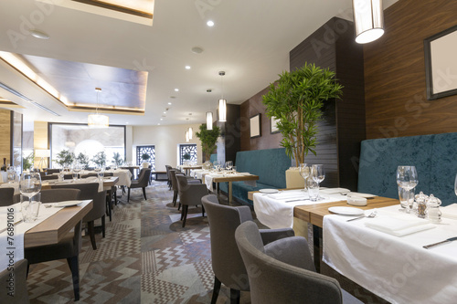 Luxury restaurant interior