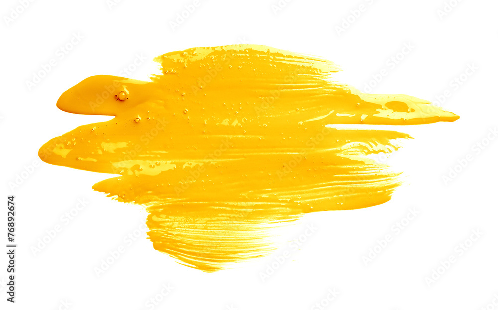 Naklejka premium Hand made oil paint brush stroke