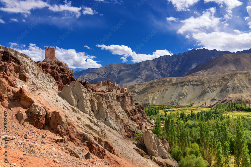 Ruins,Basgo Monastery,Leh ladakh, Jammu and Kashmir, India