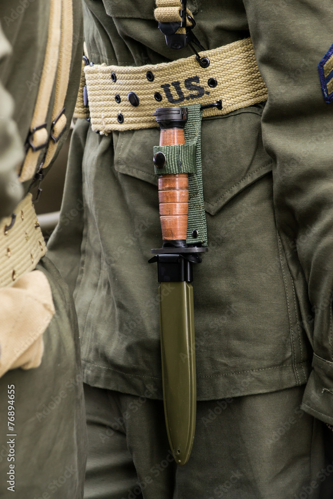 Fototapeta premium Amerykański bagnet z drugiej wojny światowej