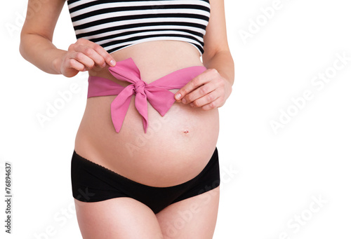 Wallpaper Mural Belly of a pregnant woman Torontodigital.ca