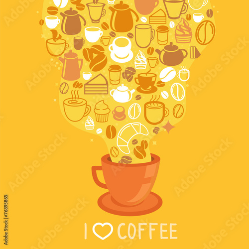 Vector coffee poster