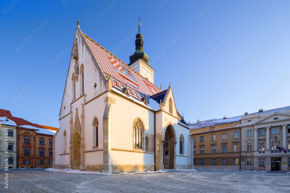 St. Mark's Church in Zagreb, Croatia.