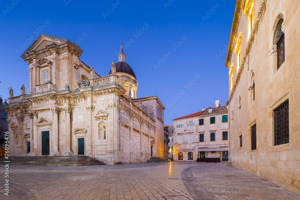 Cathedral - the Assumption of the Virgin Mary. Dubrovnik.