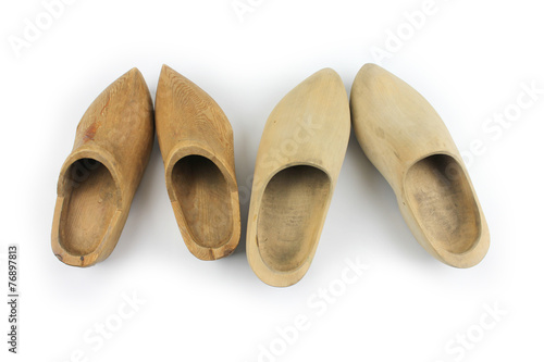 Wooden shoes - clogs, two pairs