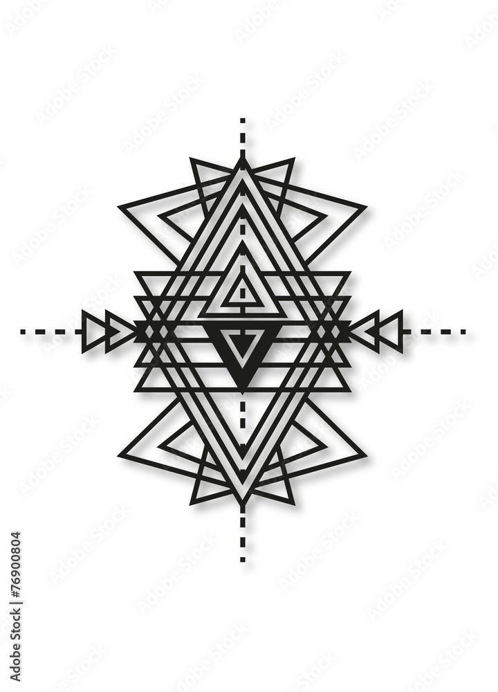 geometrisches Tattoo Muster